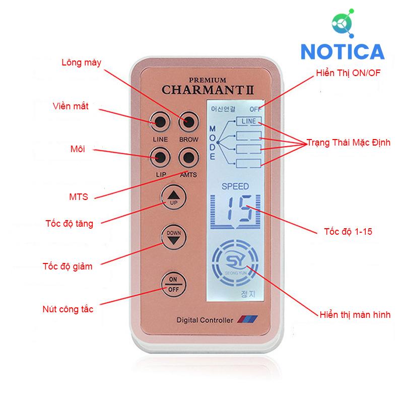 CÓ BẢO HÀNH-MÁY PHUN XĂM THẨM MỸ CHARMANT 2