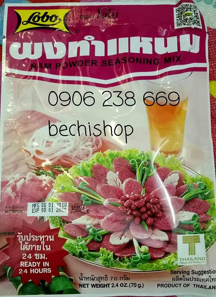 Bộ 12 gói gia vị làm nem chua Thái Lan hiệu LOBO