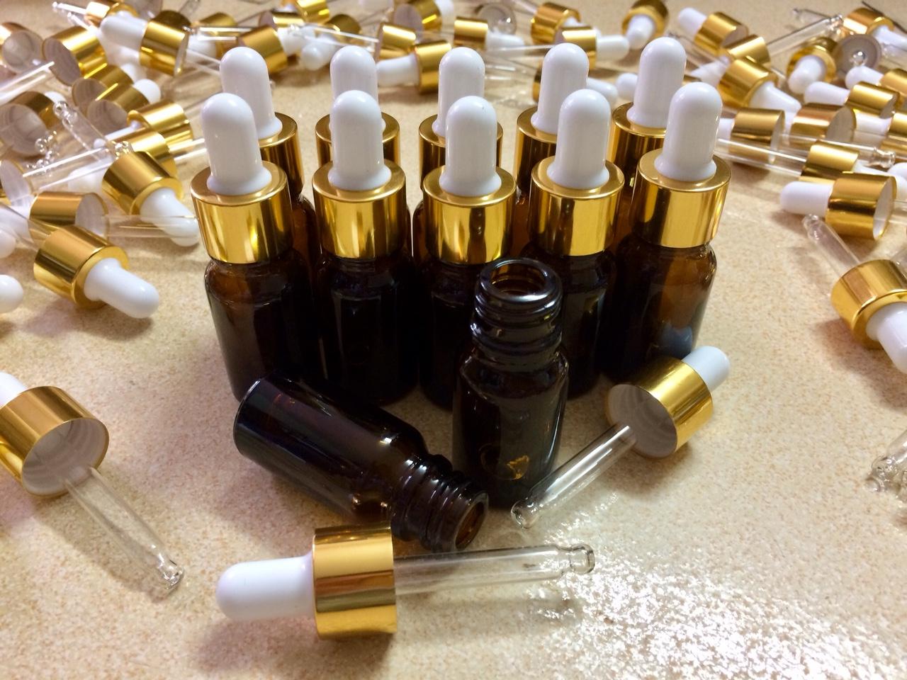 Lọ đựng tinh dầu nâu bóp giọt 10ml