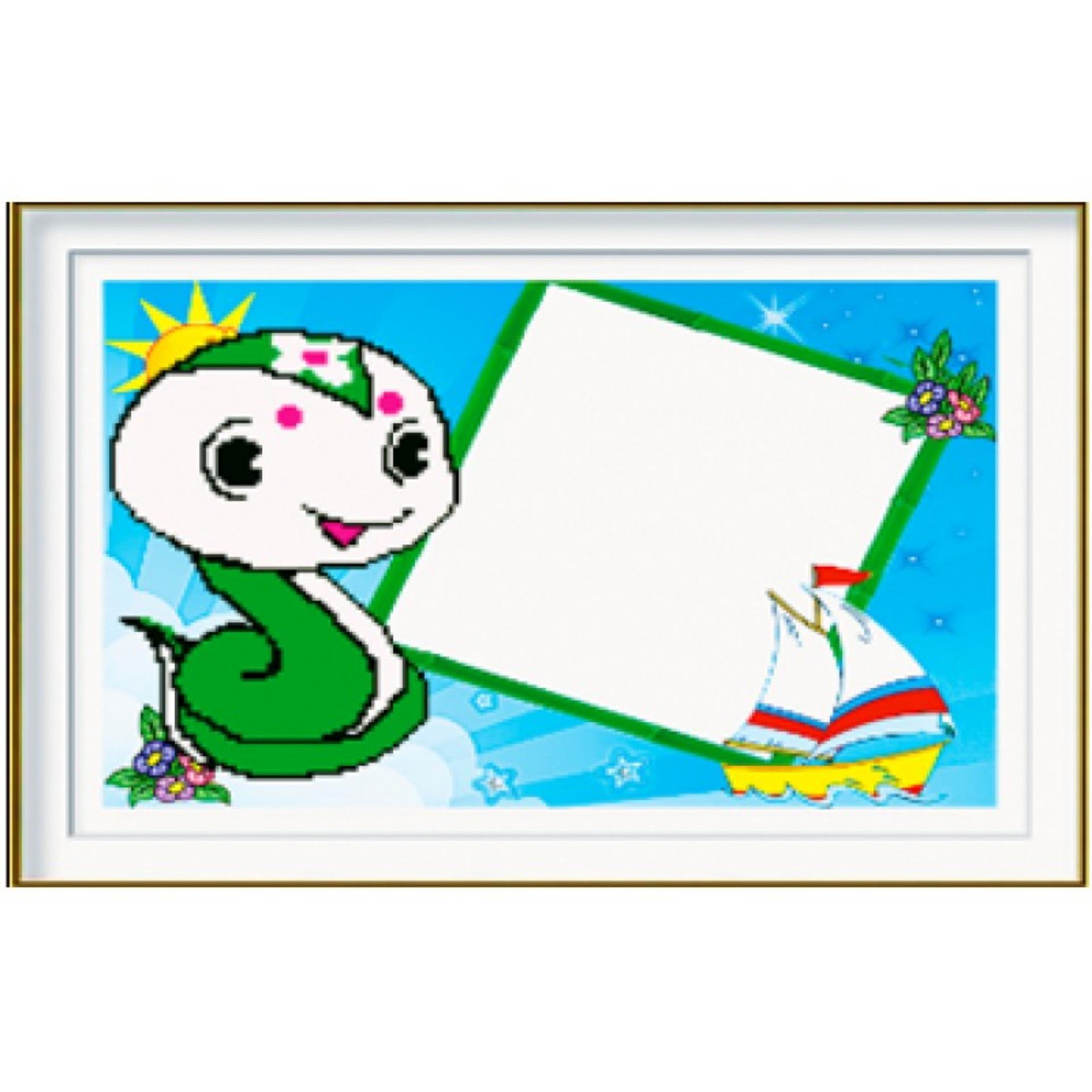 Tranh đính đá con giáp Rắn, Tỵ chất lượng cao-NgocThinhshop
