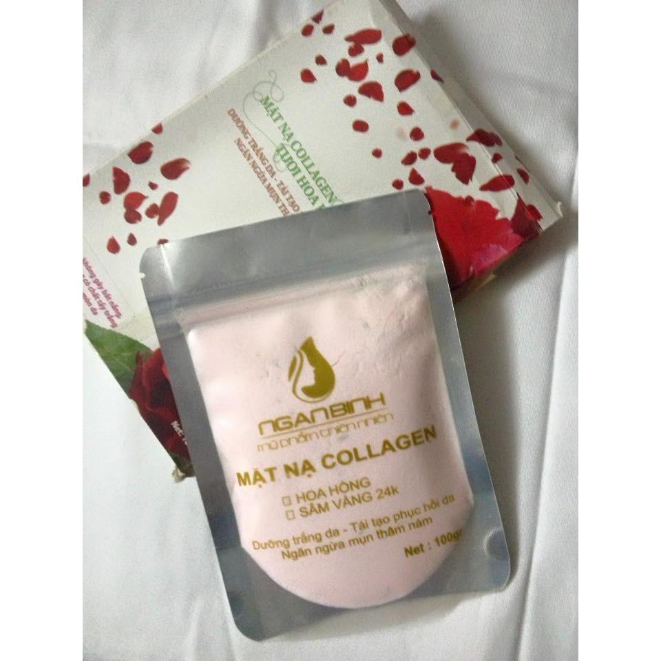 Combo 2 gói bột colagen hoa hồng đắp mặt (100 gram)