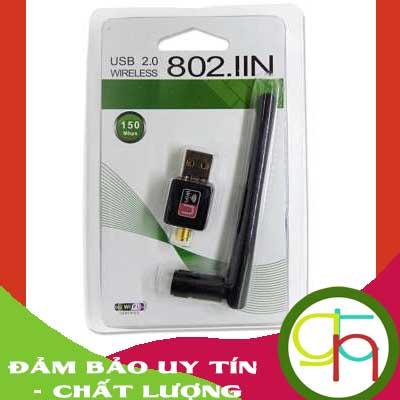 USB thu sóng WiFi có anten tốc độ 150Mbps
