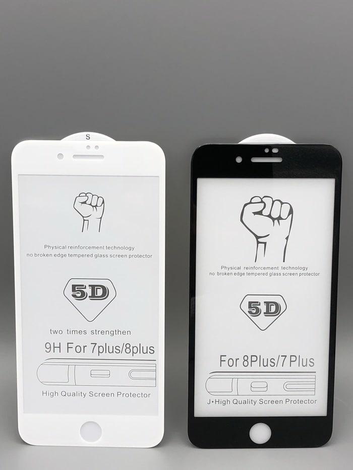 Kính cường lực Full màn iPhone 7 Plus / 8 Plus Trắng