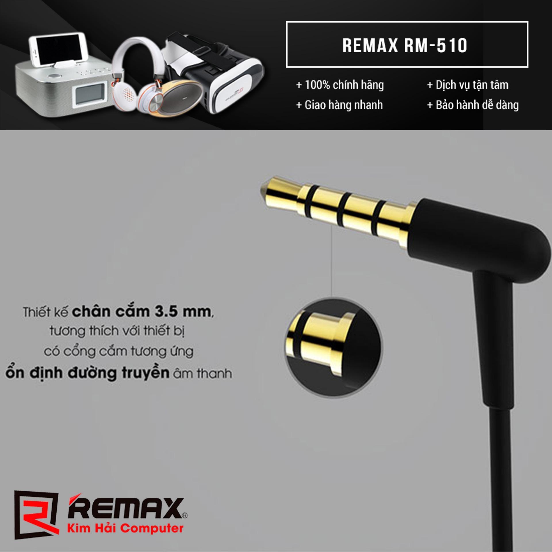 TAI NGHE REMAX RM-510 (Hồng) - Kim Hải Computer