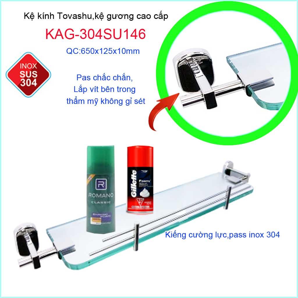 Kệ kính nhà tắm, kệ kiếng, kệ gương Tovashu KAG-304SU146