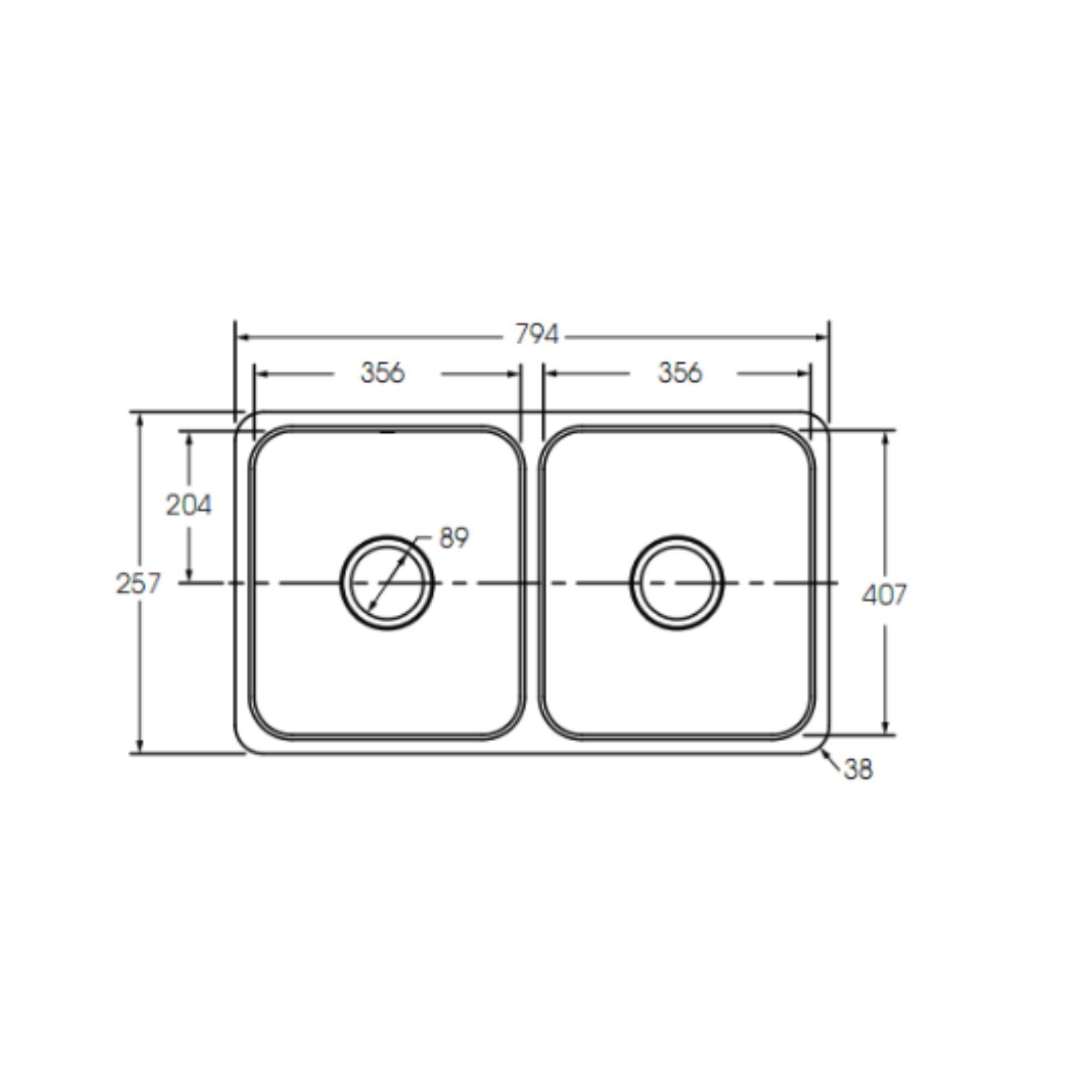 Bồn rửa chén 2 hộc Moen Model: 22257 phù hợp với những căn bếp sang trọng và được thiết kế theo tiêu chuẩn của Mỹ