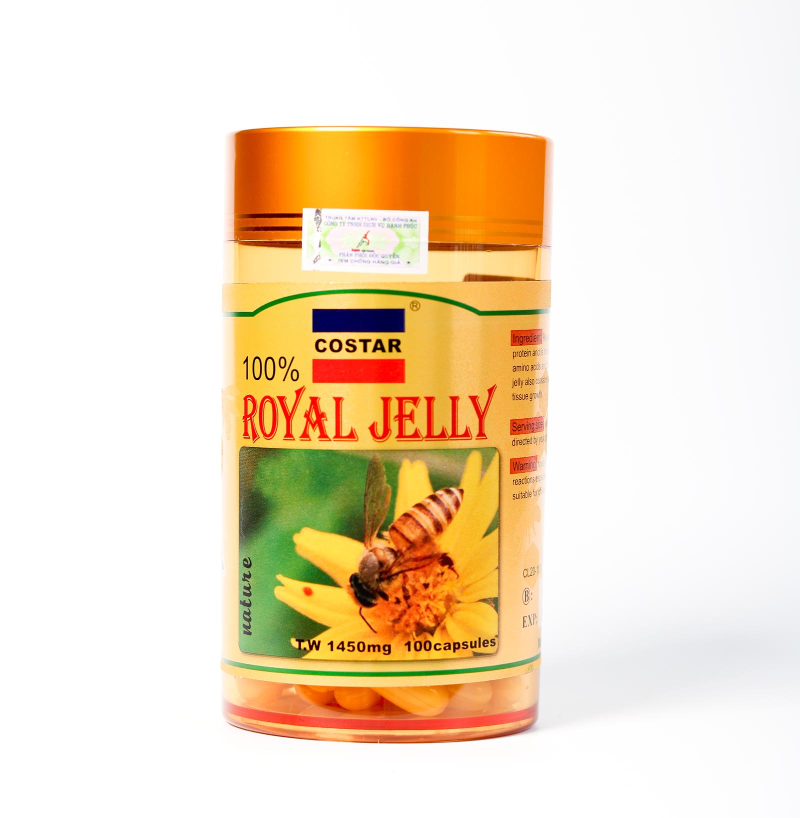 HCMSữa Ong Chúa Costar Úc Royal Jelly Soft Gel Capsules 1450mg 100 viên