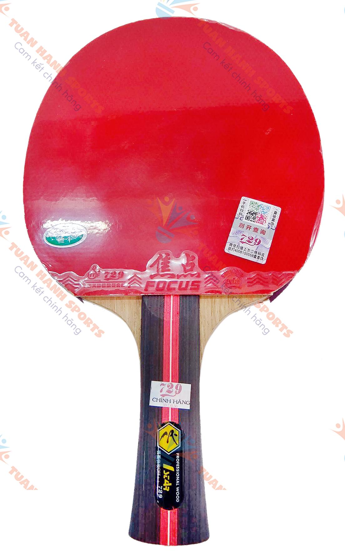 Vợt Bóng Bàn 729 - 1 sao OFF+ (Đỏ Đen)