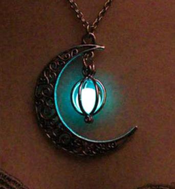 [HCM]Dây Chuyền  Nam Vầng Trăng Khuyết Dạ Quang Phát Sáng Trong Đêm DCTRANGDAQUANG01