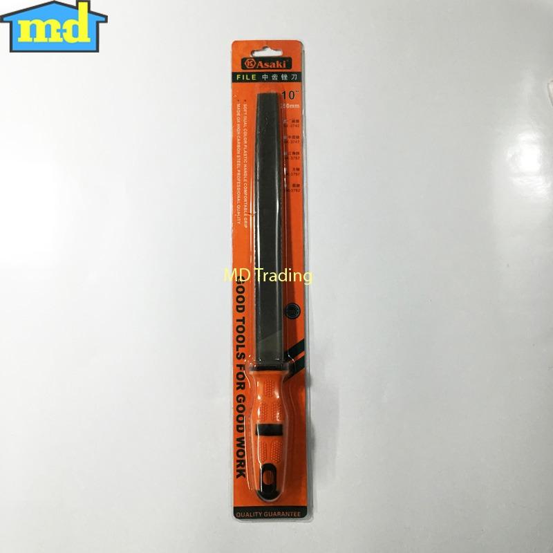 Giũa dẹp Asaki AK-3742 10inch-250mm