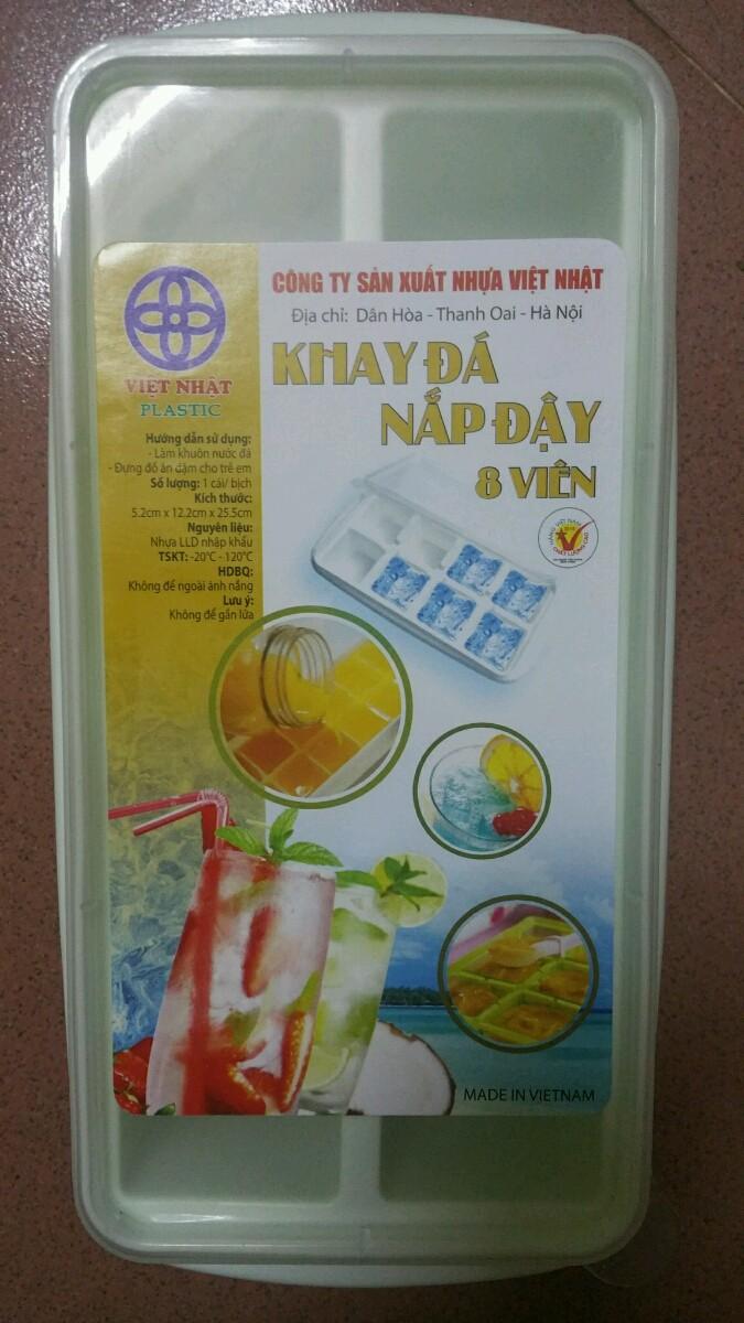 Bộ 3 khay đá có nắp Việt Nhật