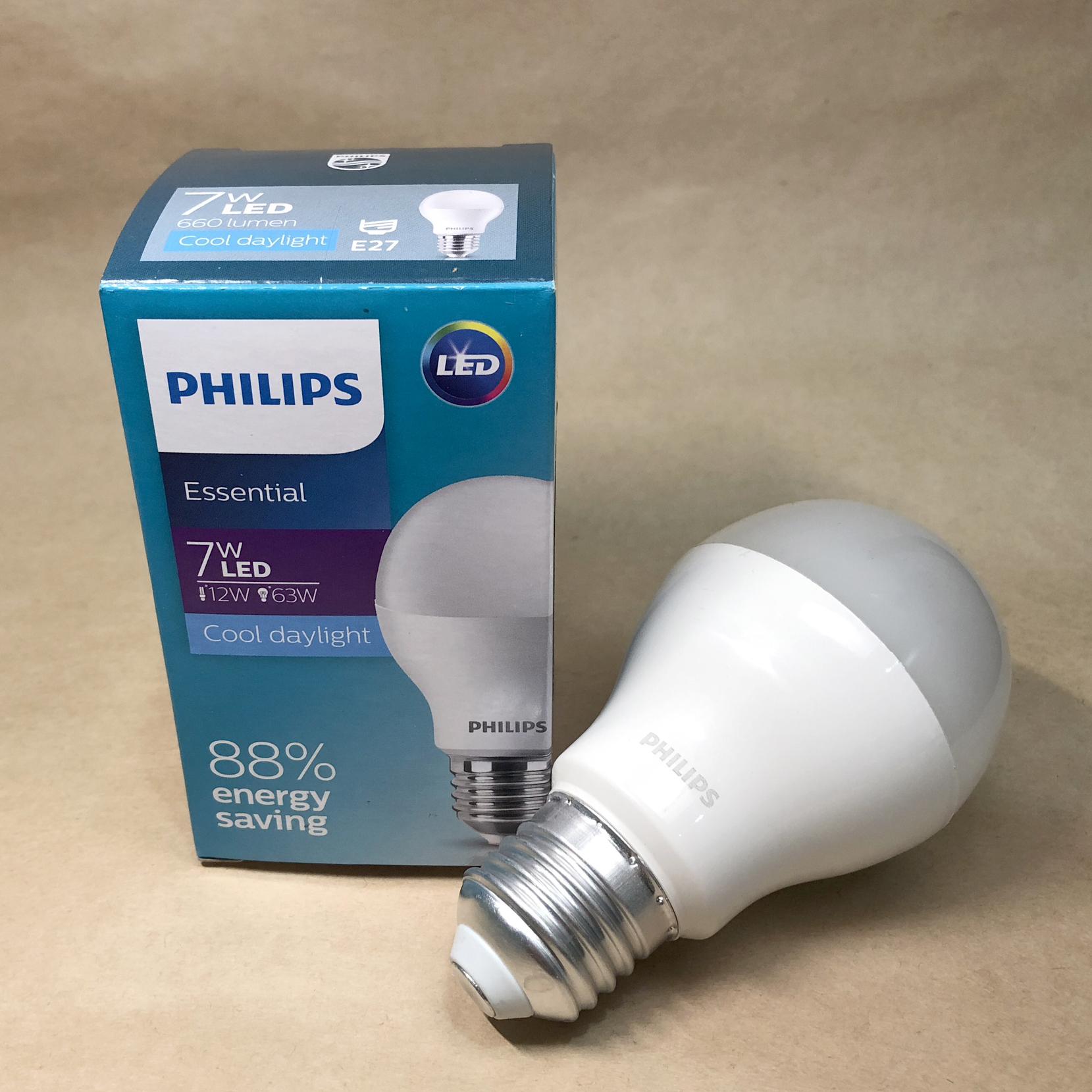 Bóng Philips LED Bulb Essential 7W E27 ( Ánh sáng trắng 6500K)
