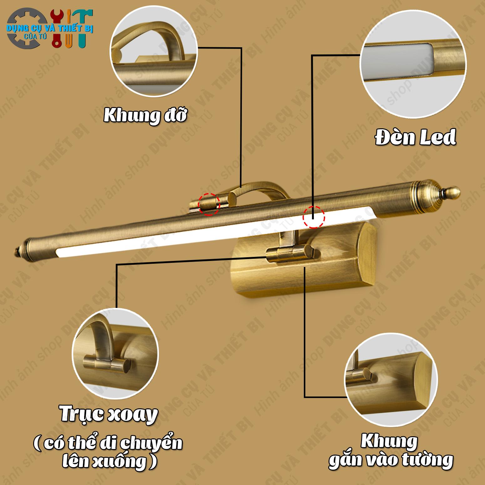 ĐÈN CHIẾU GƯƠNG TRANG TRÍ CAO CẤP TRANG NHÃ 55 CM