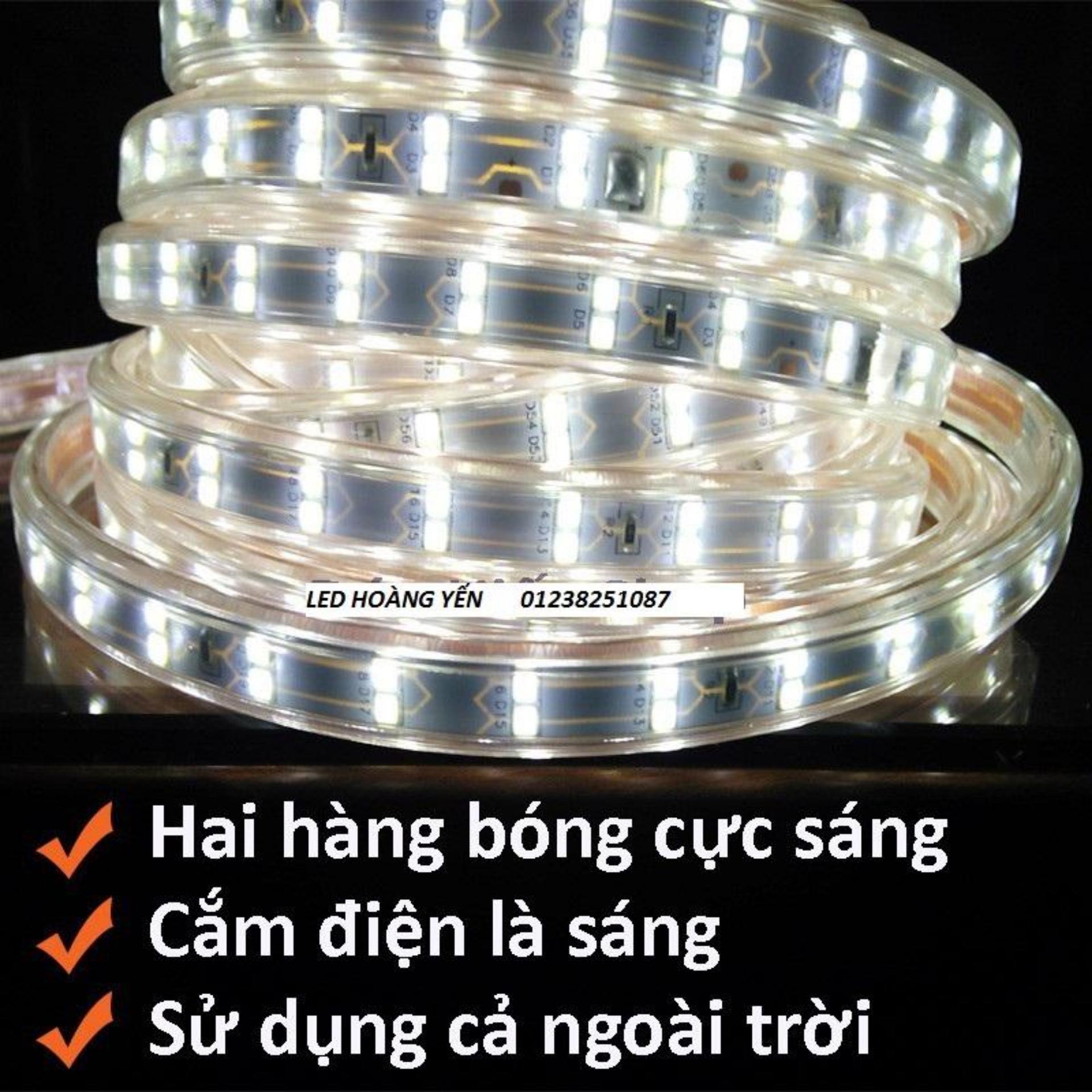 Led dây 2835 - 2 Hàng - 156 CHIP - Cao Cấp - IP65 Chịu nước - Cuộn 100m