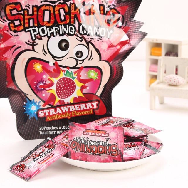 Kẹo Nổ Popping Striking Vị Việt Quất (gói 30g gồm 20 gói nhỏ) - Úc