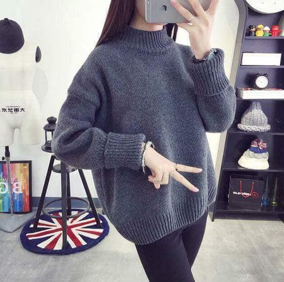 Áo len tay lật