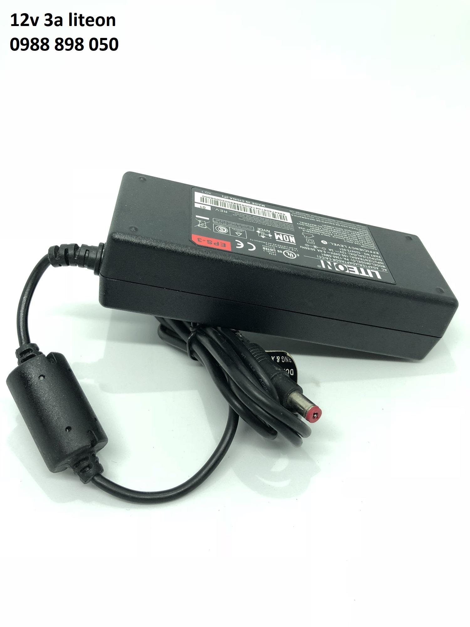 Nguồn adapter 12v 3a liteon cho màn hình viewsonic loại tốt