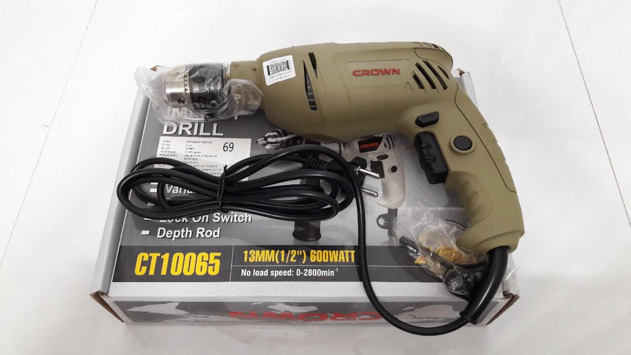 Máy khoan tay CROWN CT10065 - 600W