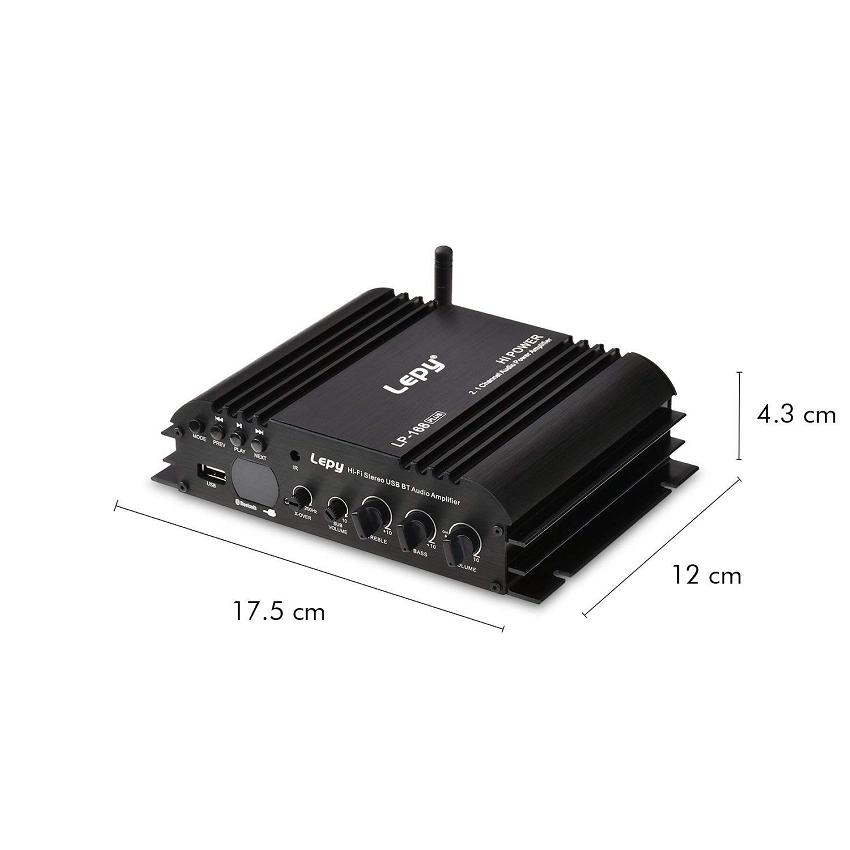 Lepy LP-168 Plus Bluetooth IR/2.1CH 45W-2 68W BASS HiFi Digital Stereo  Amplifier | Lazada.vn