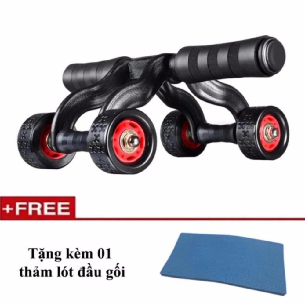 Con Lăn Tập Cơ Bụng 4 Bánh Cao Cấp