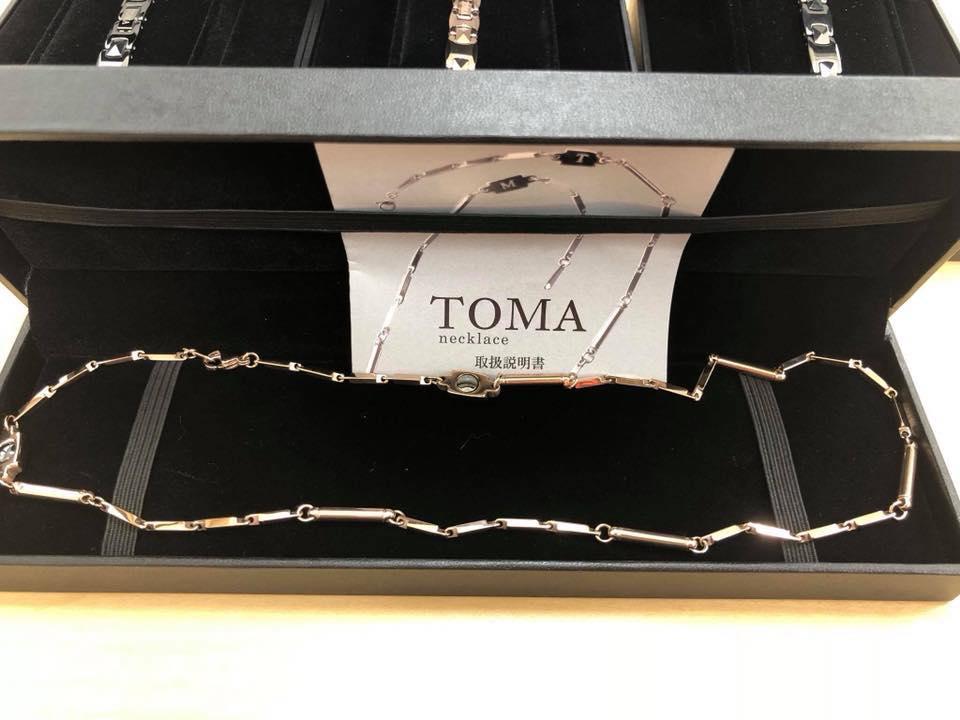 Vòng Điều hòa Huyết áp đeo cổ Nữ Toma Xuất xứ Nhật Bản Chất liệu Germanium,Vonfram, đá từ tính