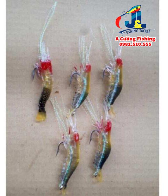 Mồi tôm giả có lưỡi