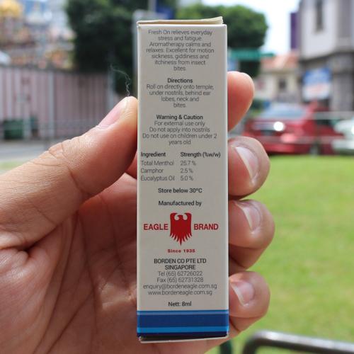 Dầu gió Fresh On của Eagle Brand - Hương Barley Mint (lúa mạch bạc hà)