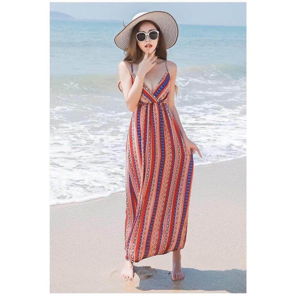[HCM]ĐẦM MAXI SANG TRỌNG CAO CẤP BEYEU1688 - BY4318A ĐỎ