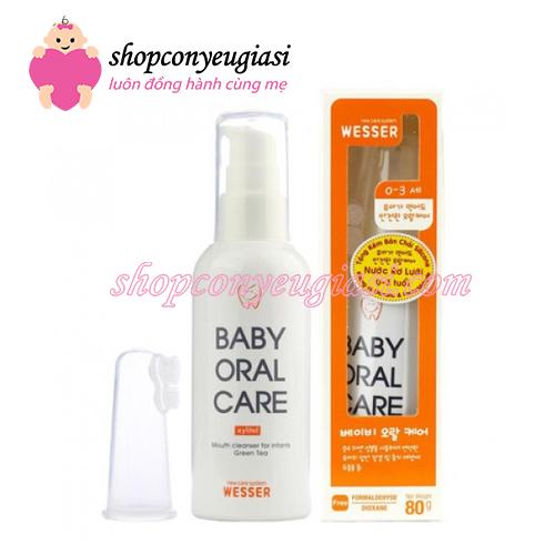 Nước rơ lưỡi vệ sinh răng miệng Wesser cho bé - 80g