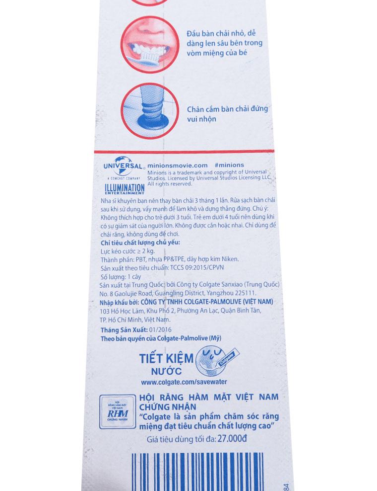 Bàn Chải Đánh Răng Trẻ Em Colgate Siêu Mềm Minions