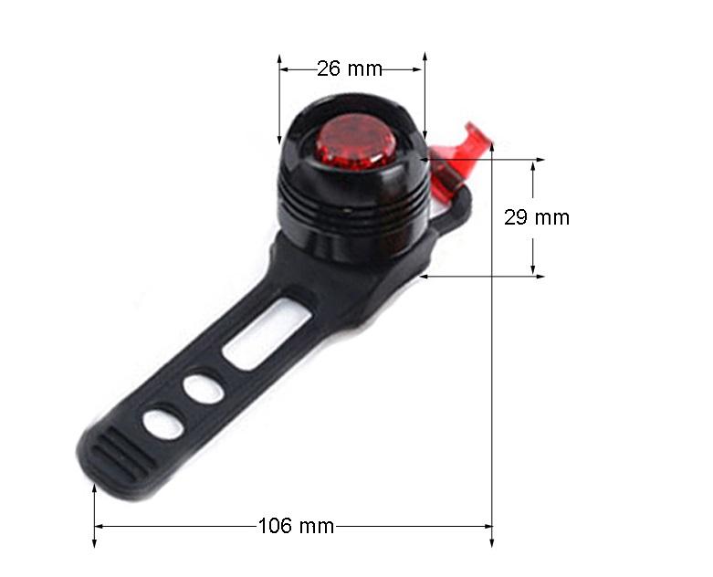 Đèn led gắn phía sau xe đạp-đèn hậu xe đạp