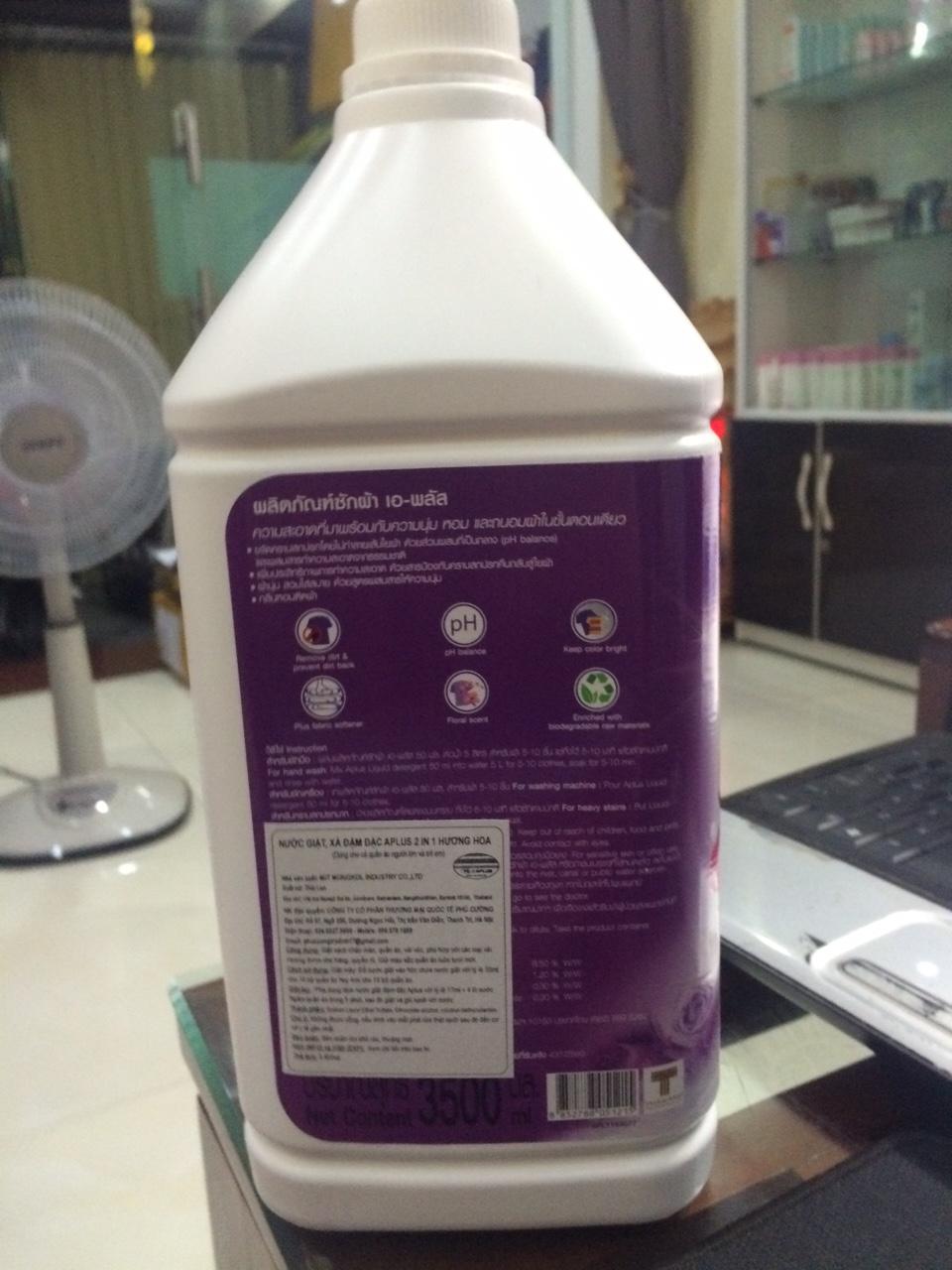 Nước giặt Aplus 3,5L Thái Lan