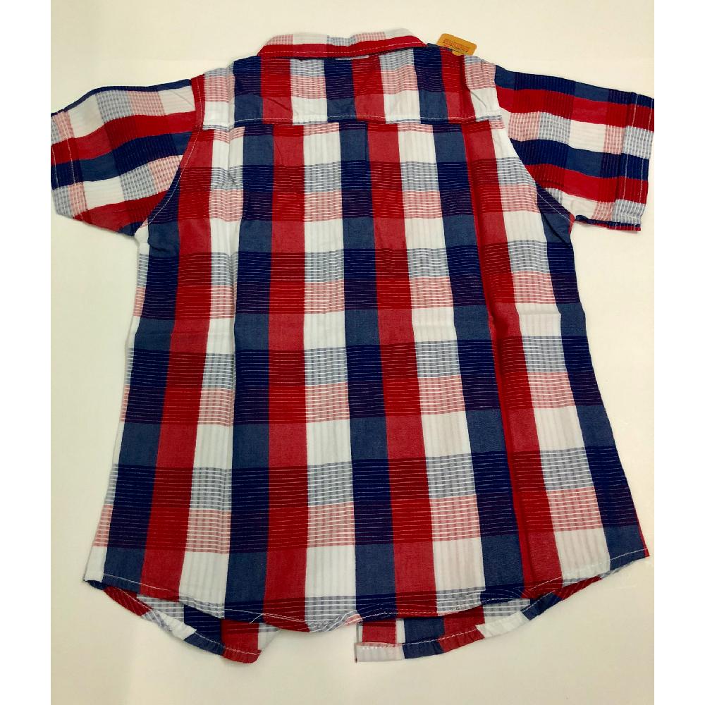 Áo sơ mi Zara bé trai - Sọc đỏ- size 1-8