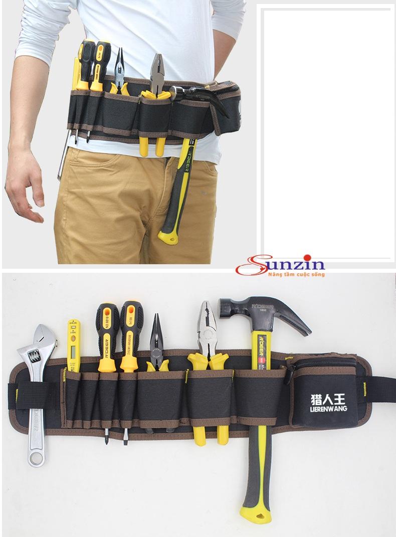 Dây lưng đựng đồ dành cho thợ điện, thợ nước, thợ mộc, thợ hàn...