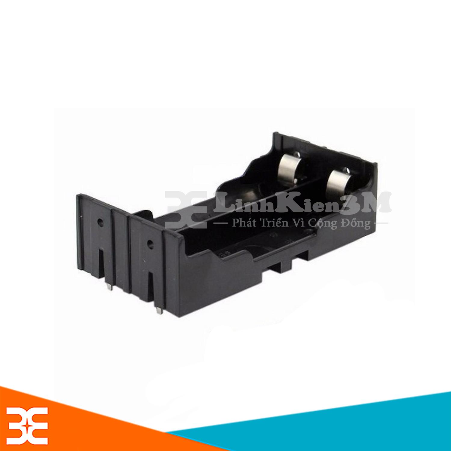 Đế 2 Pin 18650 Chân Hàn Riêng Biệt
