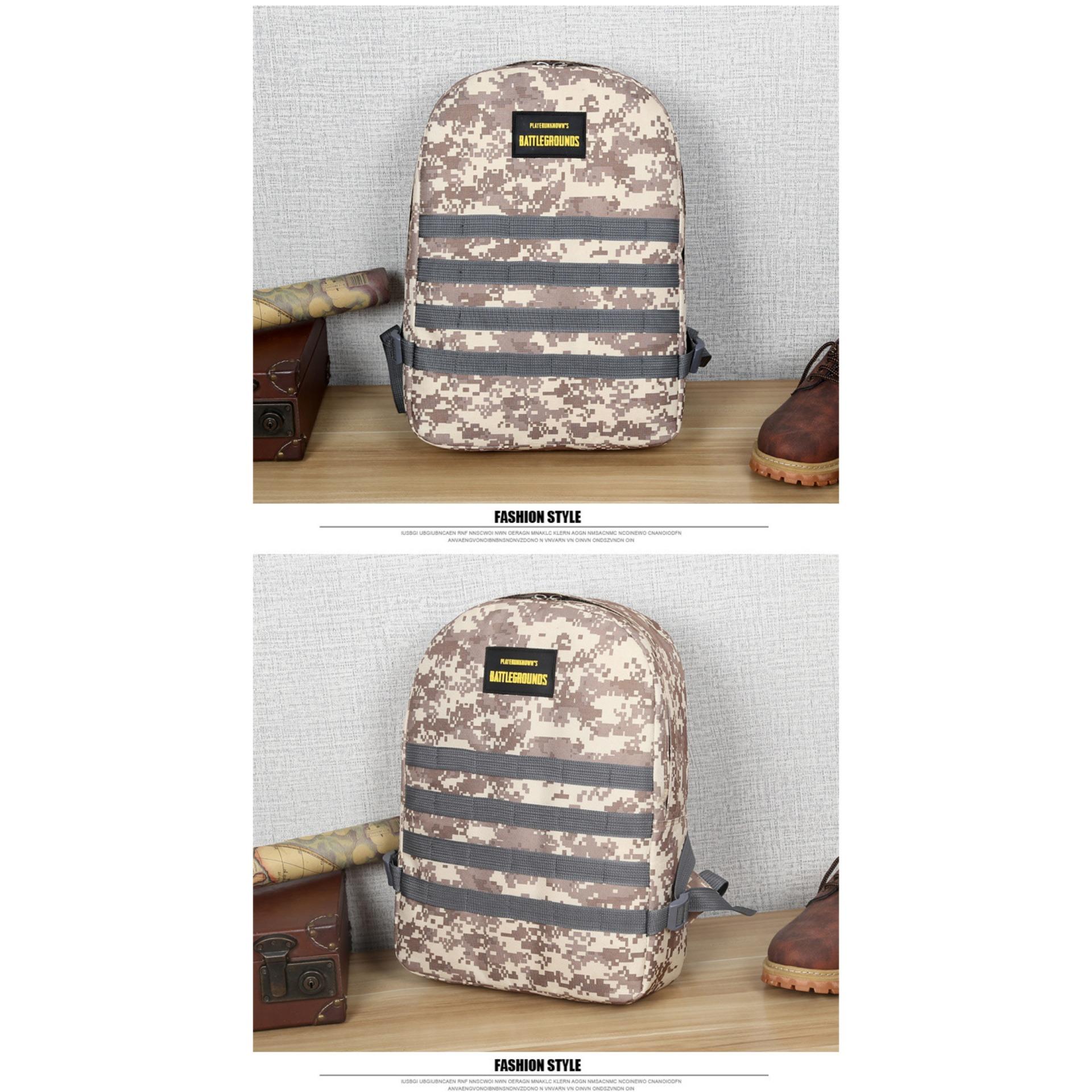 [HCM]Ba lô PUBG họa tiết rằn ri Trend mới cực chất (tặng móc khóa Pubg)