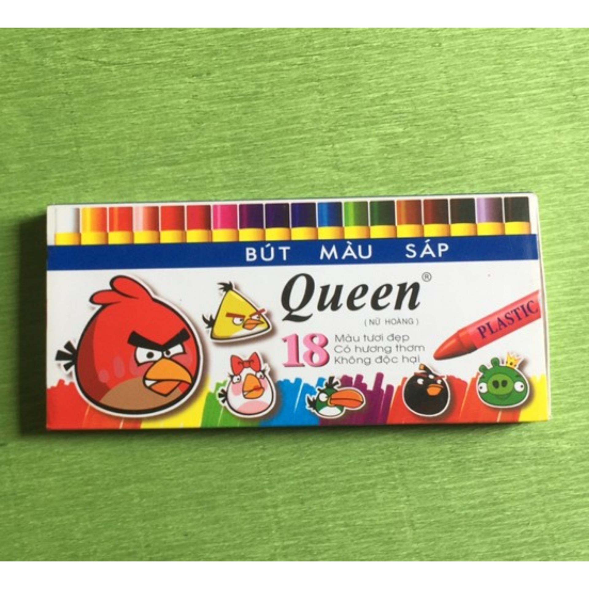 Bút màu sáp Queen (Hộp 18 màu)