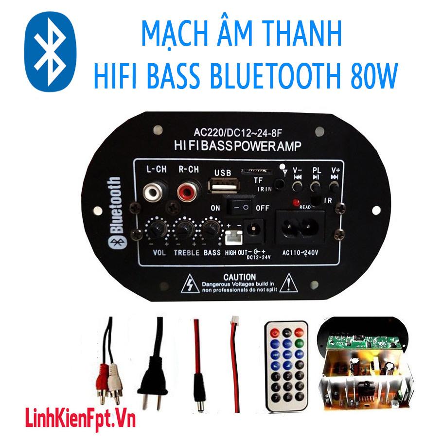 Âm Ly Bluetooth PA2009 HiFi Bass , Mạch Loa Crow 80W