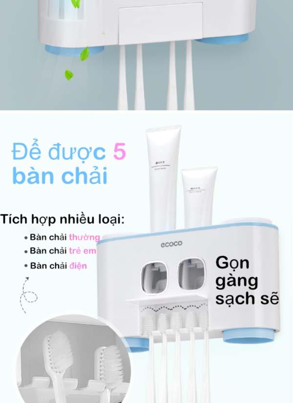 Bộ nhả kem đánh răng Ecoco cao cấp