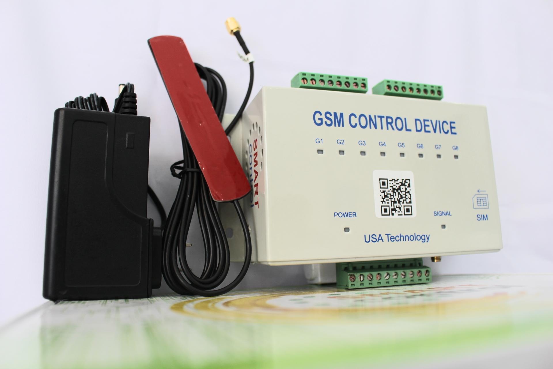 Thiết bị điều khiển từ xa qua sóng Gsm, Smart Control GSM 2015, thiết bị điều khiển từ xa bằng Sim điện thoại.