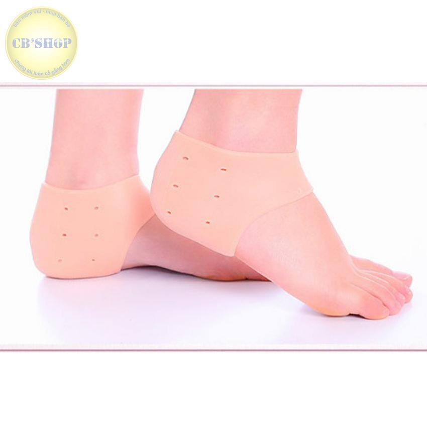 Combo 3 Đôi Vớ Silicon Bảo Vệ Chống Nứt Gót Chân (Màu Be)