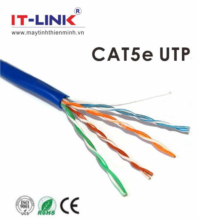 Dây cáp mạng IT-LINK CAT5E UTP màu xanh (cuộn 305m)