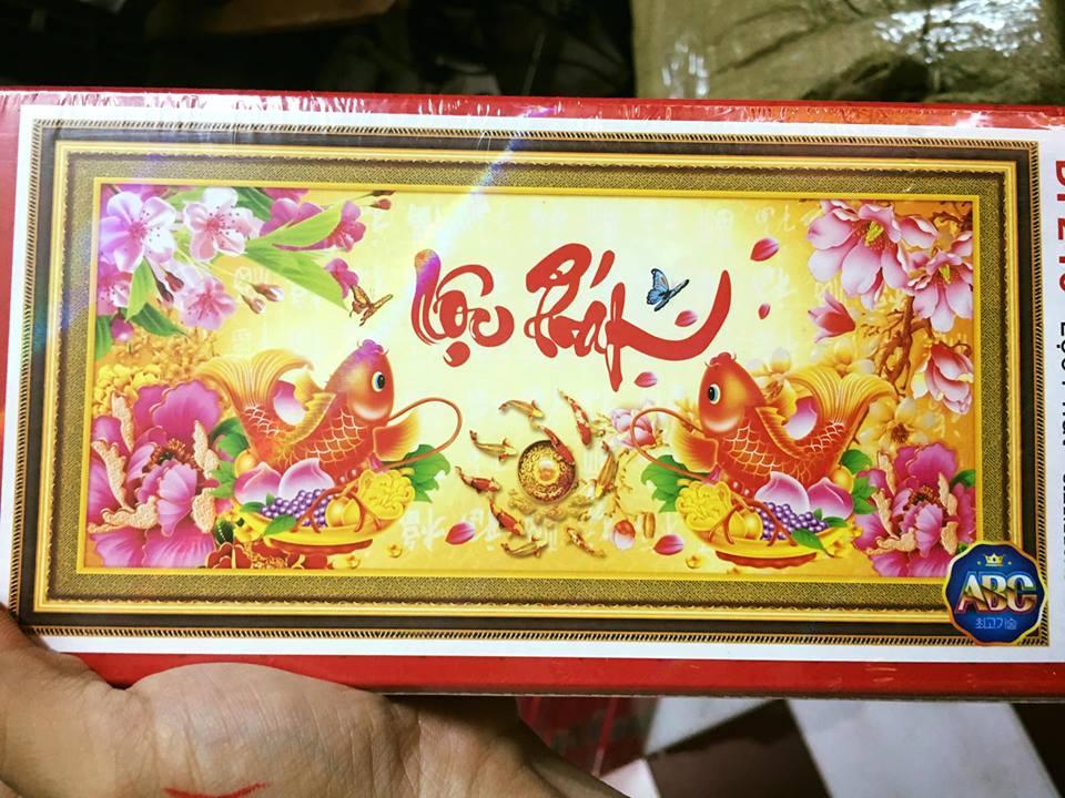 Tranh đính đá lộc phát DF240-Tranh chấm đá cao cấp , keo đính cực kỳ tốt, đá đa sắc long lanh mọi góc cạnh