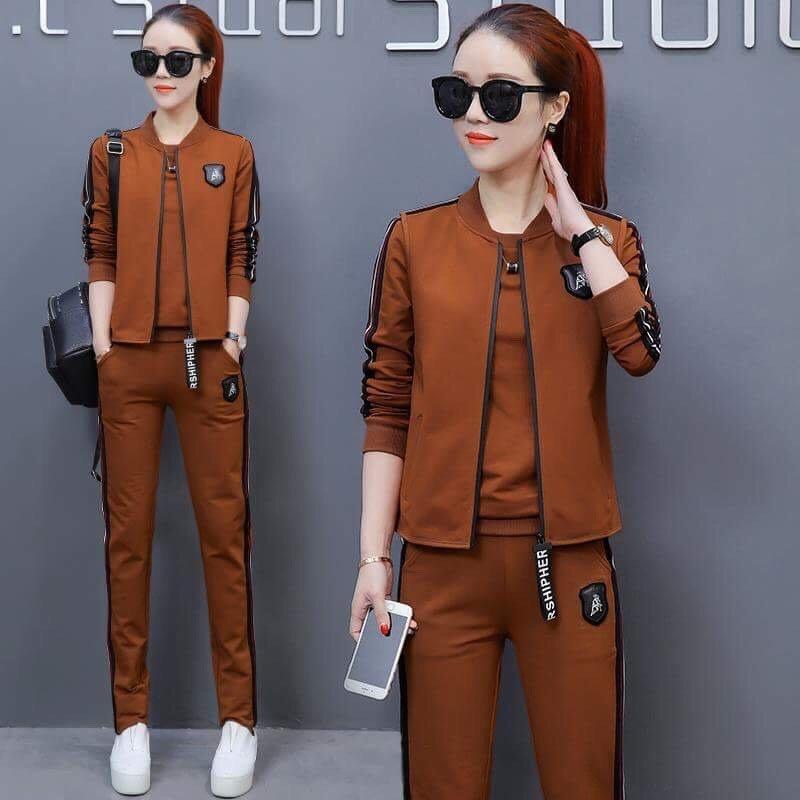 Combo bộ đồ thể thao thu đông cao cấp 3 món