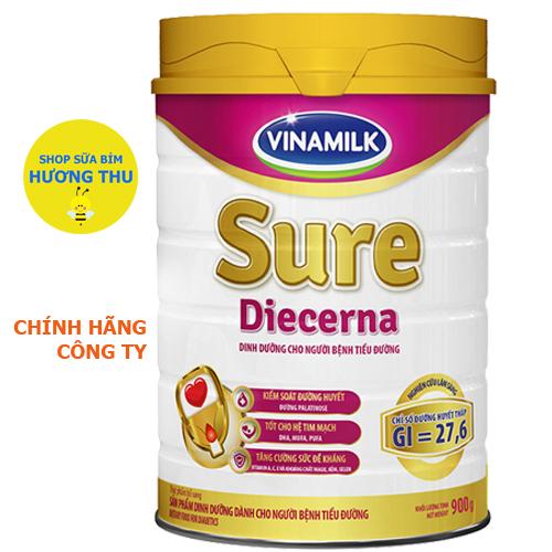 Sữa Bột Vinamilk Sure Diecerna lon 900g (dinh dưỡng cho người bệnh tiểu đường)