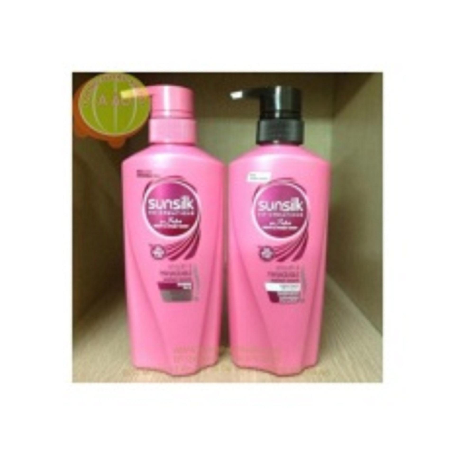 Bộ Dầu Gội + dầu xả Sunsilk 450ml +450ml Thái Lan (màu hồng)