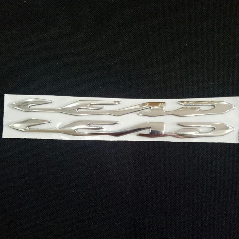 [BÁO ĐỘNG] Chữ LEAD 2017 nổi dán xe máy chất liệu siêu bền đẹp A136-56 (màu BẠC)