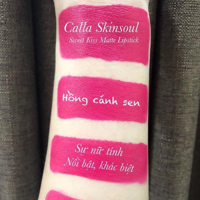 Son lì Calla Skinsoul (Màu hồng cánh sen)