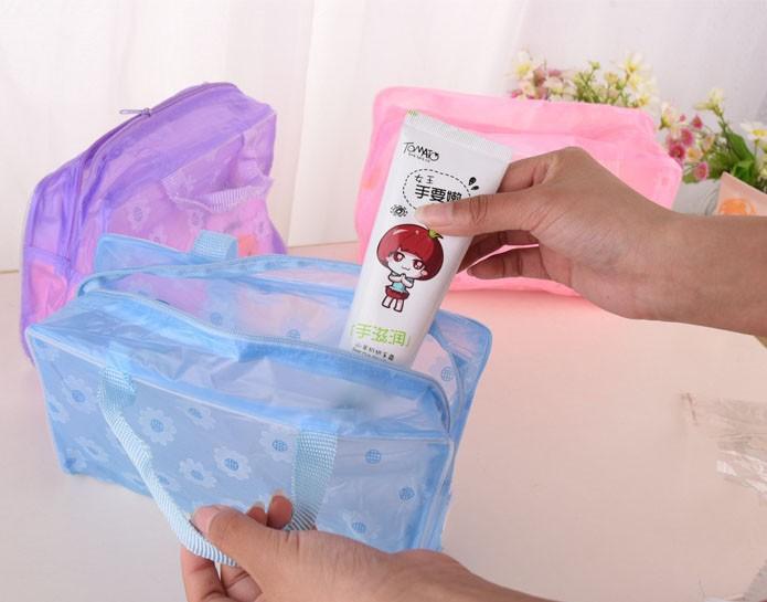 TÚI ĐỰNG MỸ PHẨM HOA VĂN CHỐNG THẤM NƯỚC