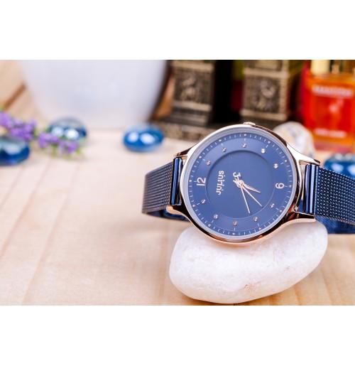 ĐỒNG HỒ NỮ JA-1060D JULIUS HÀN QUỐC DÂY THÉP (XANH)